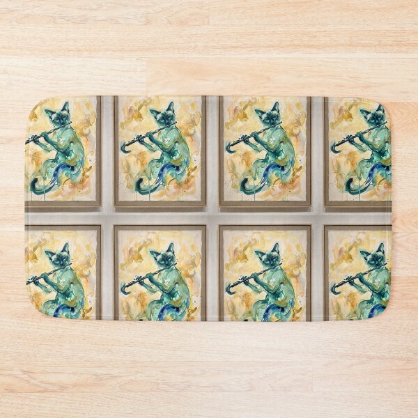 Item preview, Siamese Cat Flute Music Dream designed and sold by PictoVibe.
