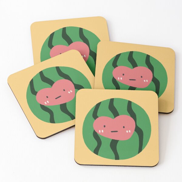 Item preview, Cute Quirky Whole Watermelon Character with Face designed and sold by bySunnieStudio.