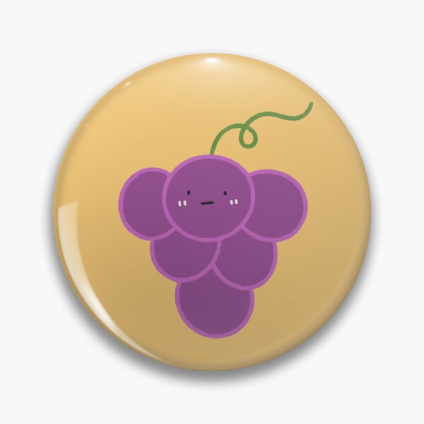 Item preview, Cute Grape Fruit Character with Happy Face designed and sold by bySunnieStudio.