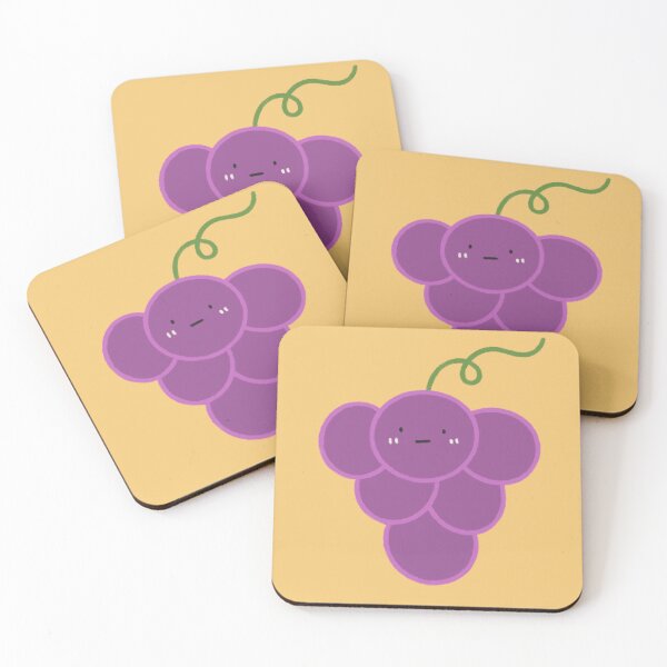 Item preview, Cute Grape Fruit Character with Happy Face designed and sold by bySunnieStudio.