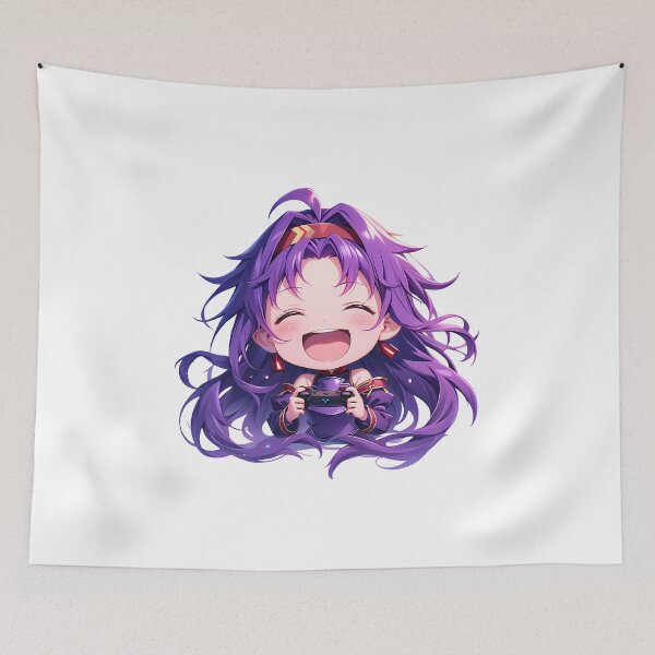 Item preview, Yuuki Sword Art Online Joyful Purple Chibi Gamer designed and sold by Dashsopaner.