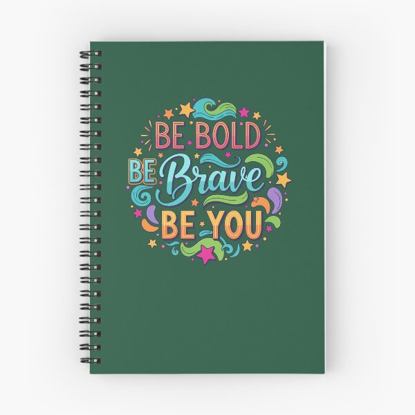 Item preview, Be Bold Be Brave Be You Inspirational Hand-Lettered Quote 624 designed and sold by GvenceJewelry.