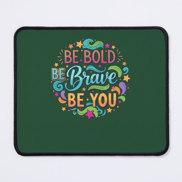 Item preview, Be Bold Be Brave Be You Inspirational Hand-Lettered Quote 624 designed and sold by GvenceJewelry.