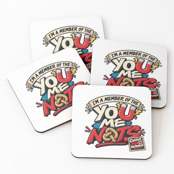 Item preview, You Me Not Im A Member Funny Club Typography Graphic designed and sold by ContextIncluded.