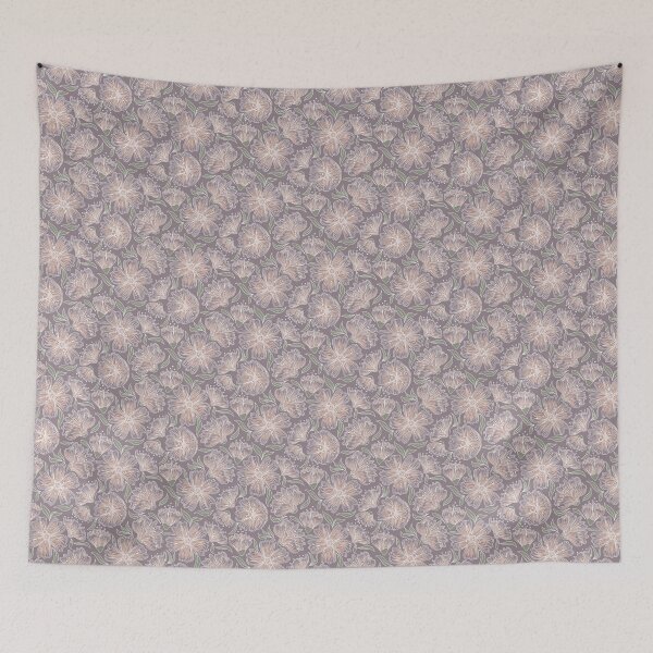 Item preview, Sketched Flowers (pink purple) designed and sold by Doodloom.