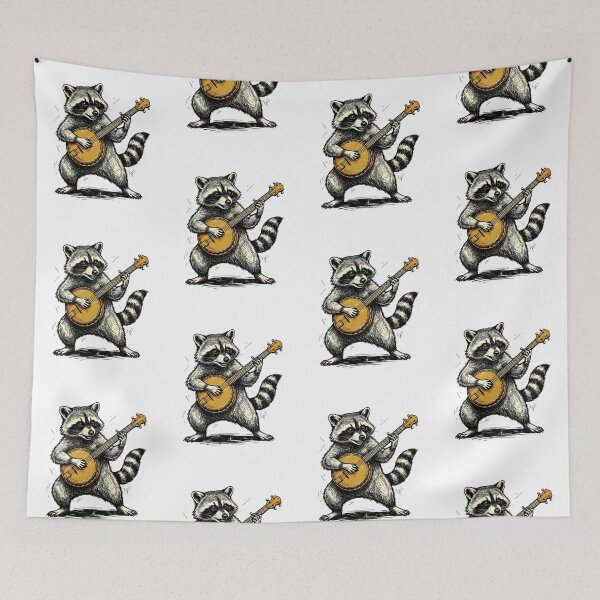 Item preview, Vintage Banjo Raccoon Musician   designed and sold by Nikolausgage.