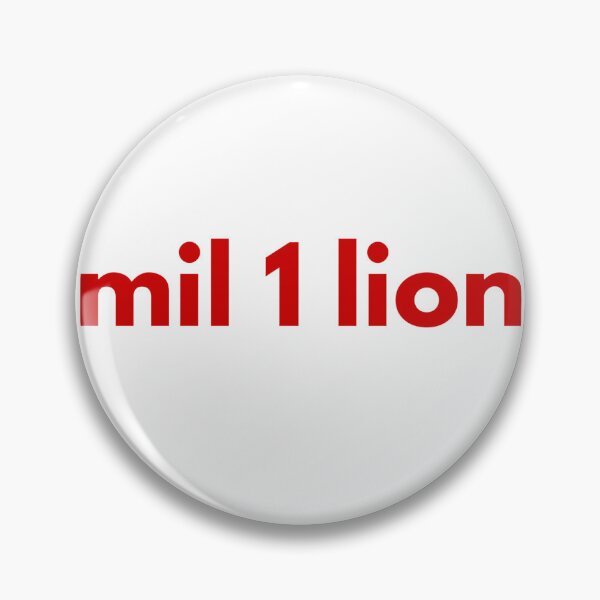 Item preview, MIL 1 LION | One in a Million Wordplay Typography Design designed and sold by 22k Lab Studio.