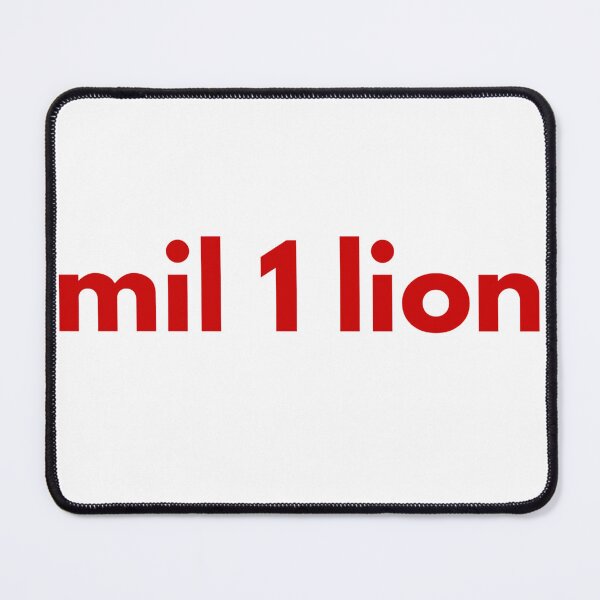 Item preview, MIL 1 LION | One in a Million Wordplay Typography Design designed and sold by 22k Lab Studio.