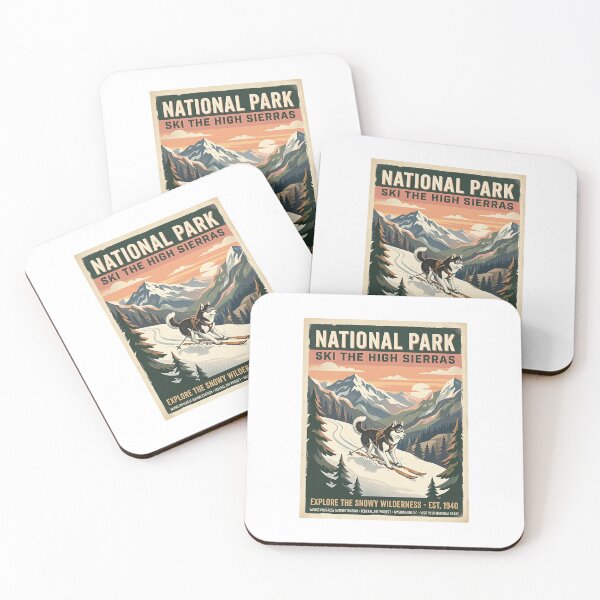 Item preview, Husky Alpine Ski Adventure designed and sold by PictoVibe.