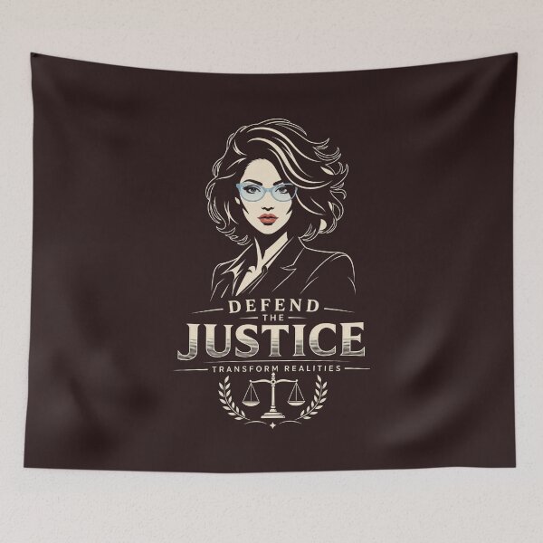 Item preview, Defend Justice Female Attorney Art Print designed and sold by EIPTOW.