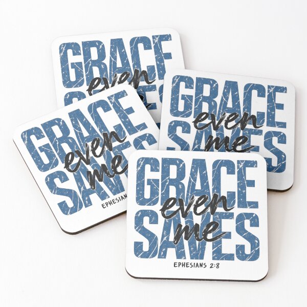 Item preview, Grace Even Saves Me Ephesians 2:8 Bible Verse Distressed Graphic designed and sold by Derekquie.