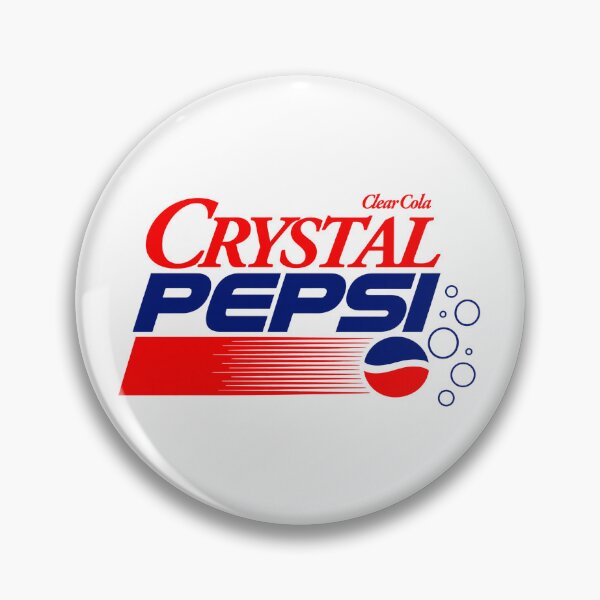 Artikelvorschau, Retro Crystal Pepsi Clear Cola Logo entworfen und verkauft von MadcapPrints.