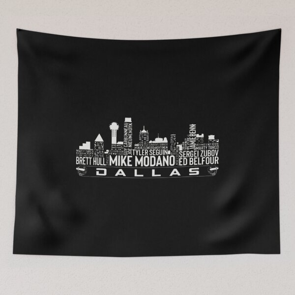 Item preview, Dallas Hockey Legends City Skyline designed and sold by BoomCaesa.