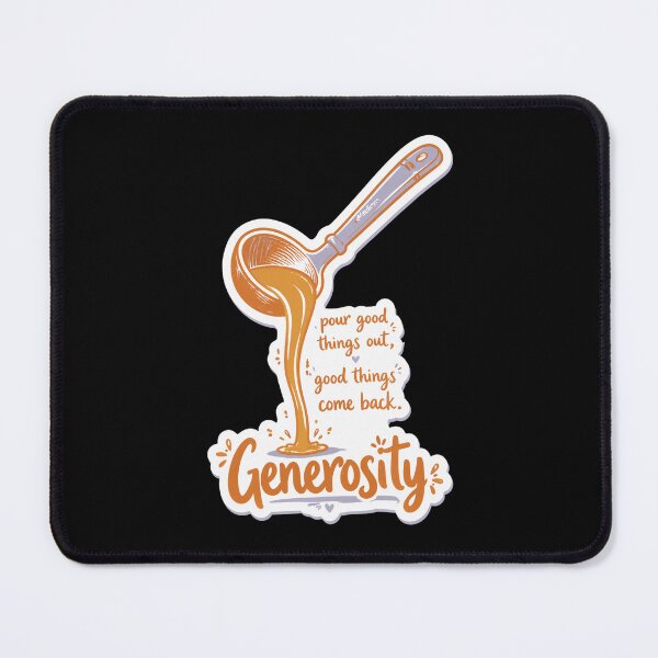 Item preview, Generosity Pour Good Things Out Inspirational Quote Sticker designed and sold by FestivityFinds.