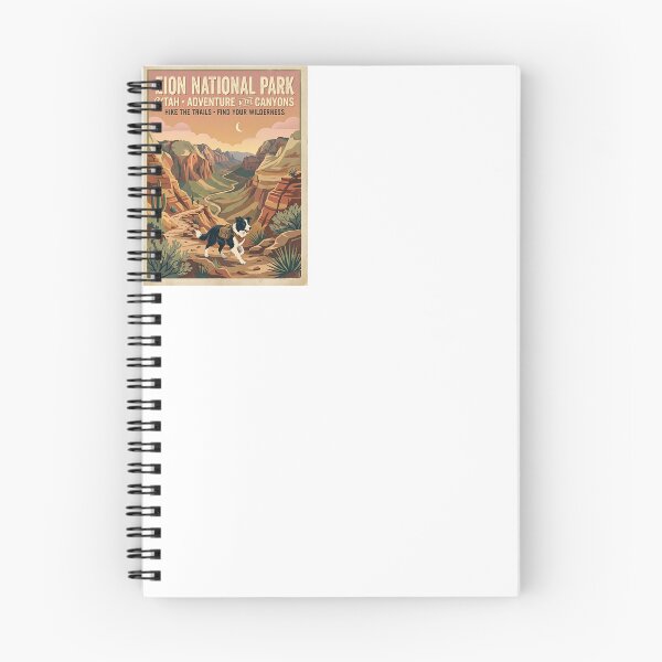 Item preview, Border Collie Desert Canyon Hike designed and sold by PictoVibe.