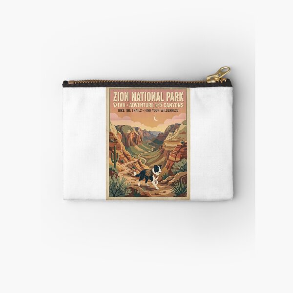 Item preview, Border Collie Desert Canyon Hike designed and sold by PictoVibe.