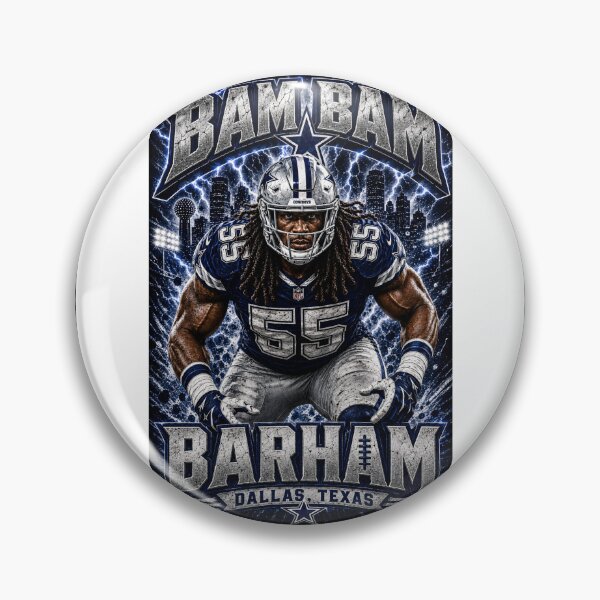 Item preview, Bam Bam Barham #55 Dallas Cowboys Football Warrior designed and sold by CoachEkong.