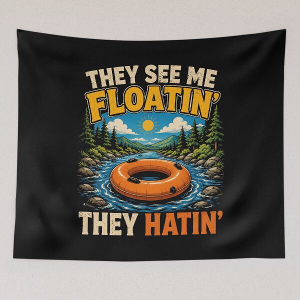 Item preview, They See Me Floatin' Tubing designed and sold by a-turner-paint.