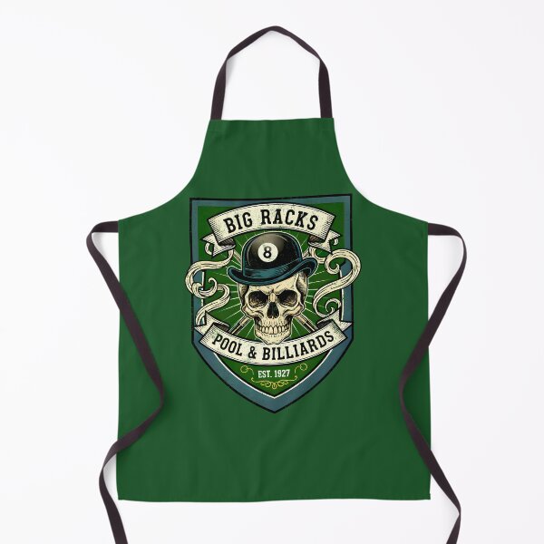Item preview, Big Racks Pool Billiards Vintage Skull 8 Ball Logo 179 designed and sold by BRBDesignsCo.