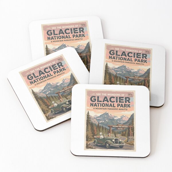 Item preview, Dalmatian Vintage National Park Road Trip designed and sold by PictoVibe.