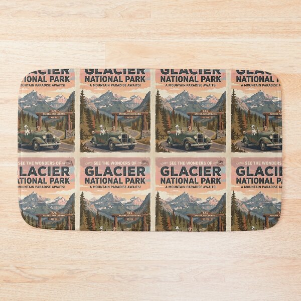 Item preview, Dalmatian Vintage National Park Road Trip designed and sold by PictoVibe.