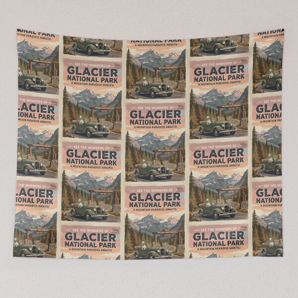 Item preview, Dalmatian Vintage National Park Road Trip designed and sold by PictoVibe.