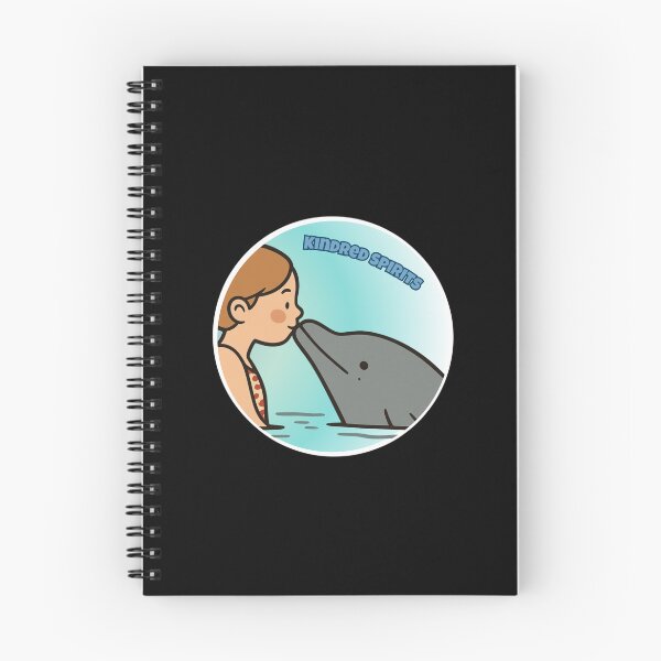 Item preview, Kindred Spirits Girl Kissing Dolphin Cute Marine Life Sticker designed and sold by FestivityFinds.