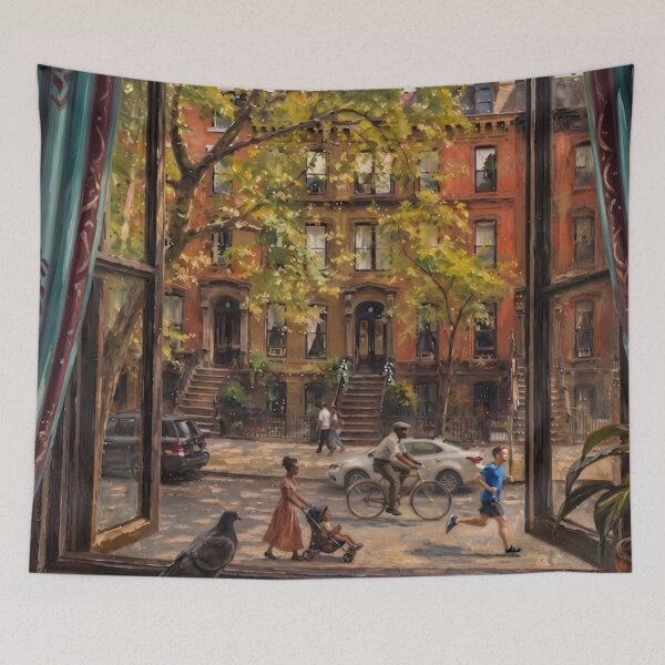 Item preview, Vista desde la ventana de Brooklyn designed and sold by Jonnybonnie.