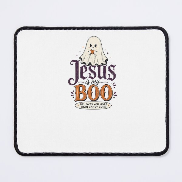 Item preview, Jesus Is My Boo He Loves You More Than Candy Corn Retro Ghost Graphic designed and sold by Derekquie.