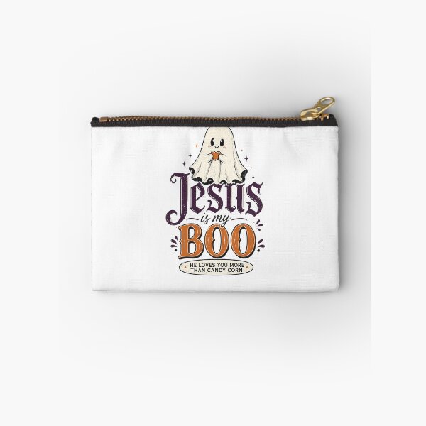 Item preview, Jesus Is My Boo He Loves You More Than Candy Corn Retro Ghost Graphic designed and sold by Derekquie.
