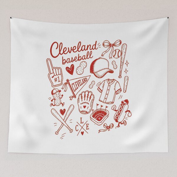 Item preview, Cleveland Baseball Doodle Style designed and sold by AristonCui.