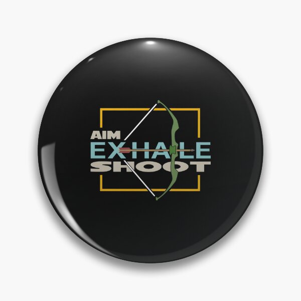 Item preview, Aim Exhale Shoot Archery Bow and Arrow Graphic designed and sold by iwaskojankat.