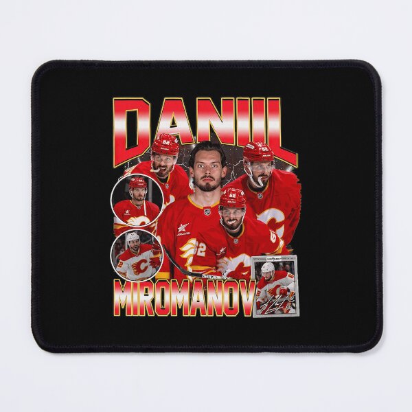 Item preview, Daniil Miromanov Vintage Flames Hockey Collage designed and sold by FionnRyen.
