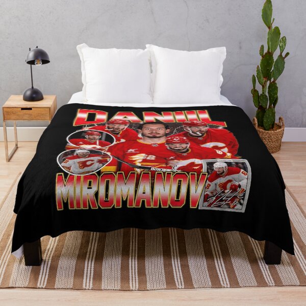 Item preview, Daniil Miromanov Vintage Flames Hockey Collage designed and sold by FionnRyen.