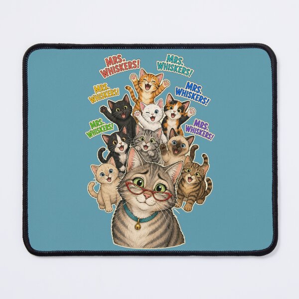 Item preview, Mrs. Whiskers! – Funny Cat Teacher and Kittens designed and sold by NinaCreator.