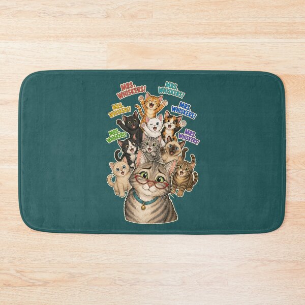 Item preview, Mrs. Whiskers! – Funny Cat Teacher and Kittens designed and sold by NinaCreator.