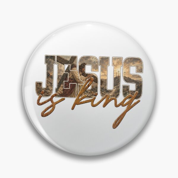 Item preview, Jesus Is King Carrying Cross To Calvary Religious Graphic designed and sold by Derekquie.