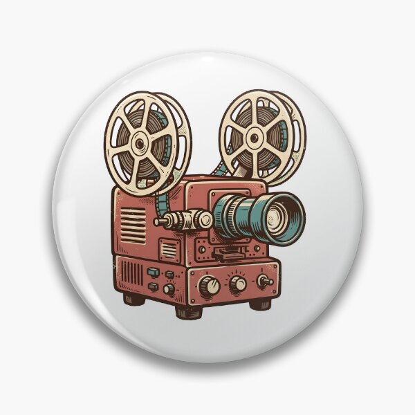 Item preview, Vintage Retro Film Projector Illustration designed and sold by PreeCha Art & Co..