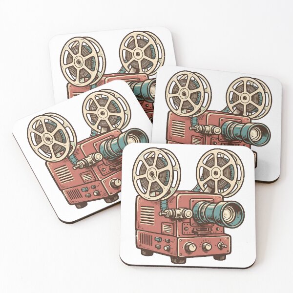 Item preview, Vintage Retro Film Projector Illustration designed and sold by PreeCha Art & Co..