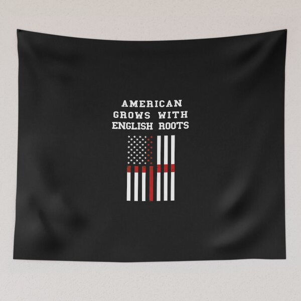 Item preview, American Grows With English Roots Flag Design designed and sold by iwaskojankat.