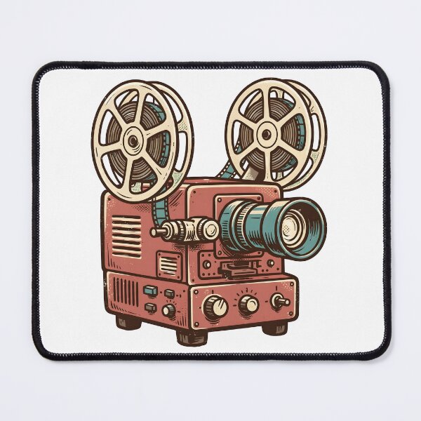 Item preview, Vintage Retro Film Projector Illustration designed and sold by PreeCha Art & Co..