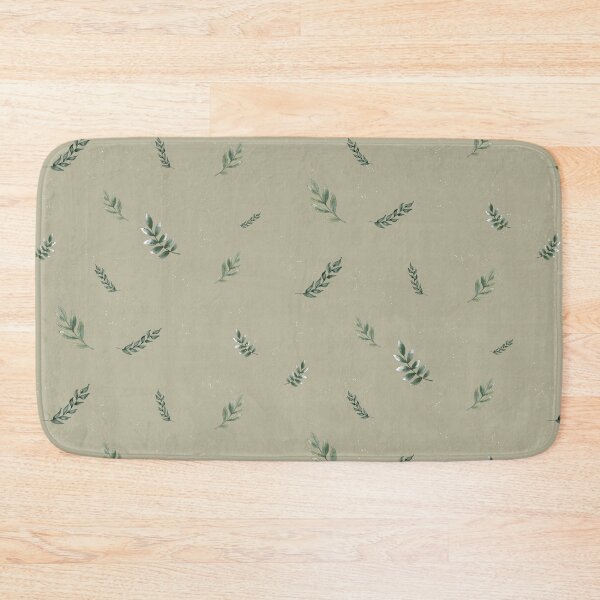 Item preview, Muted Green Leaves Peaceful Forest Pattern designed and sold by CeciReynaga.