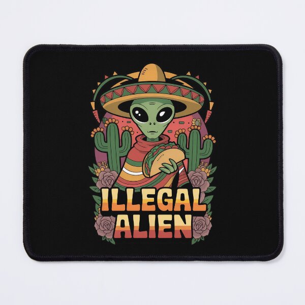 Item preview, Alien With Sombrero And Taco Illegal designed and sold by vavatamenmeld.