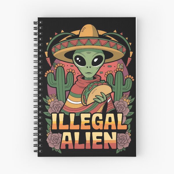 Item preview, Alien With Sombrero And Taco Illegal designed and sold by vavatamenmeld.