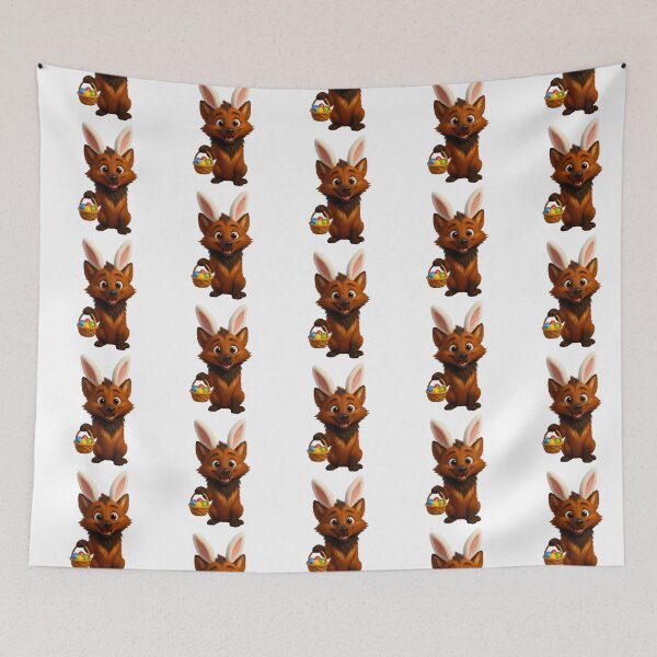 Item preview, Maned Wolf Easter Bunny designed and sold by Sillytoe.