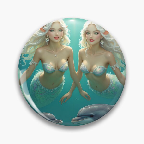 Item preview, Nereids with Dolphins designed and sold by Jaenne.studio.