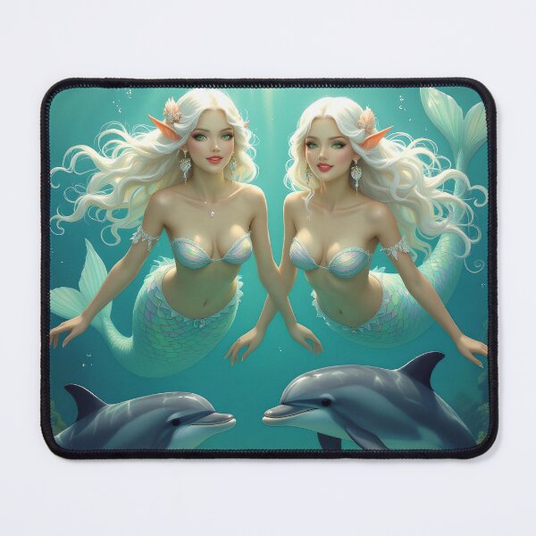 Item preview, Nereids with Dolphins designed and sold by Jaenne.studio.