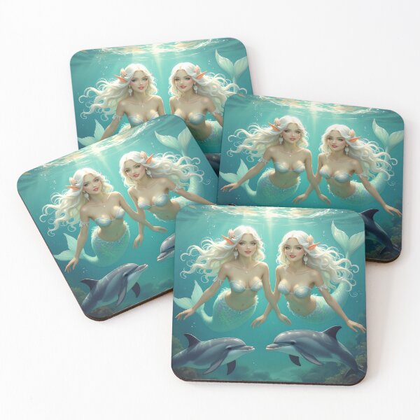 Item preview, Nereids with Dolphins designed and sold by Jaenne.studio.