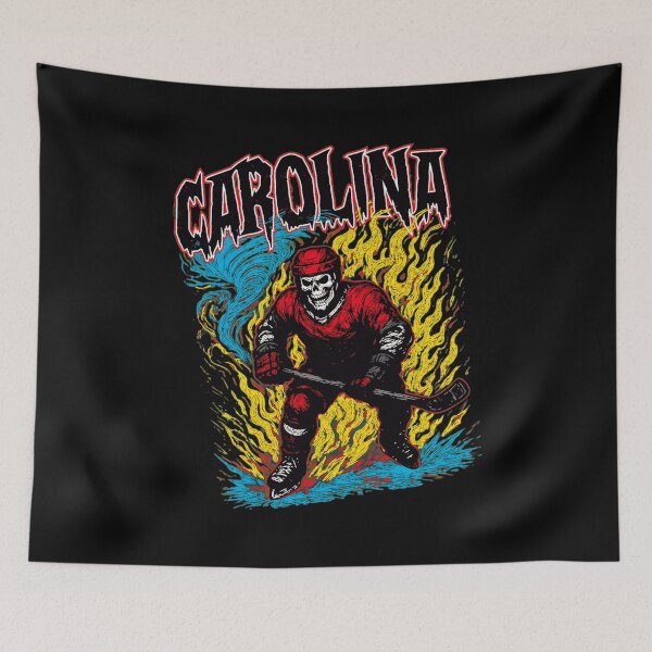 Item preview, Aggressive Hockey Skeleton Flames designed and sold by JonathanL66590.