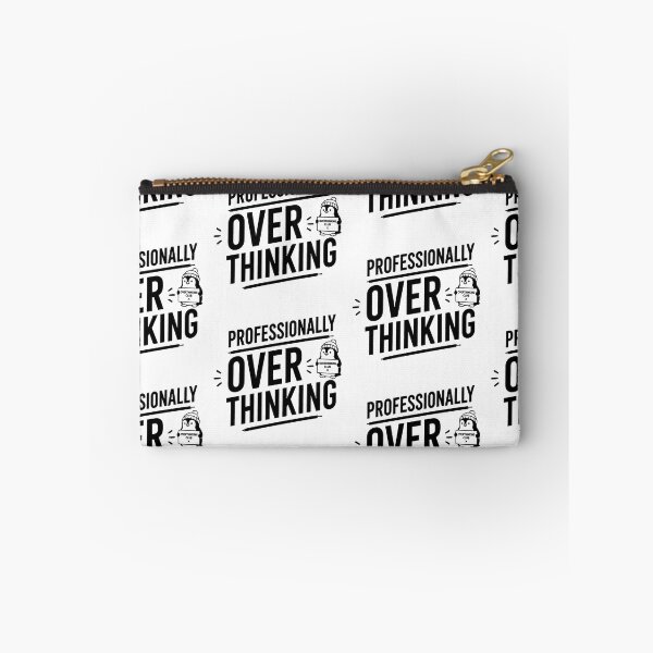 Item preview, Professionally Overthinking – Funny Overthinker Penguin Quote designed and sold by Abidel.